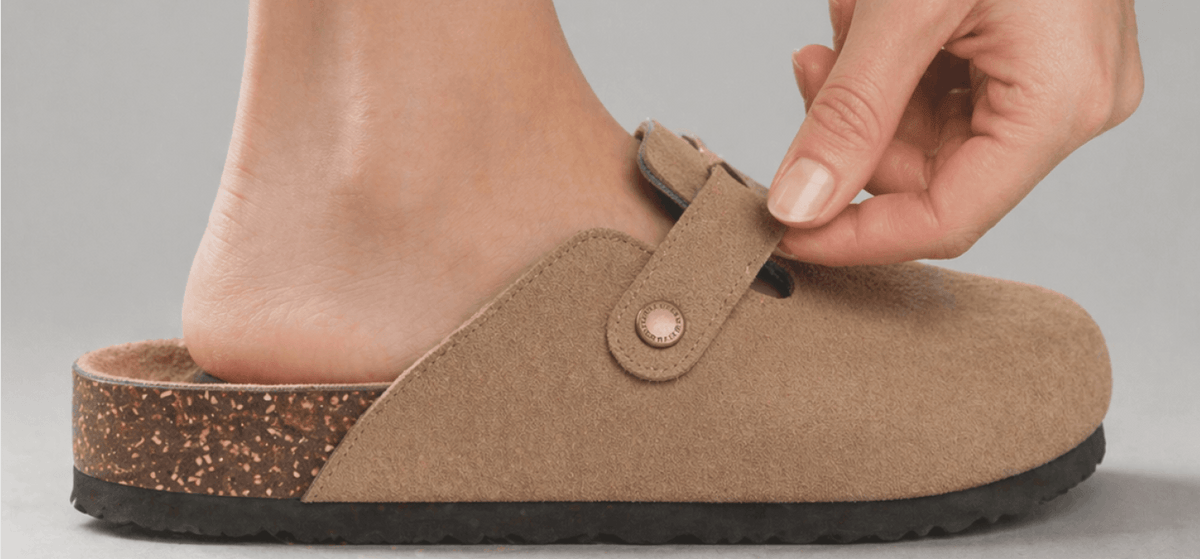 Adjusting the clog strap for a custom fit